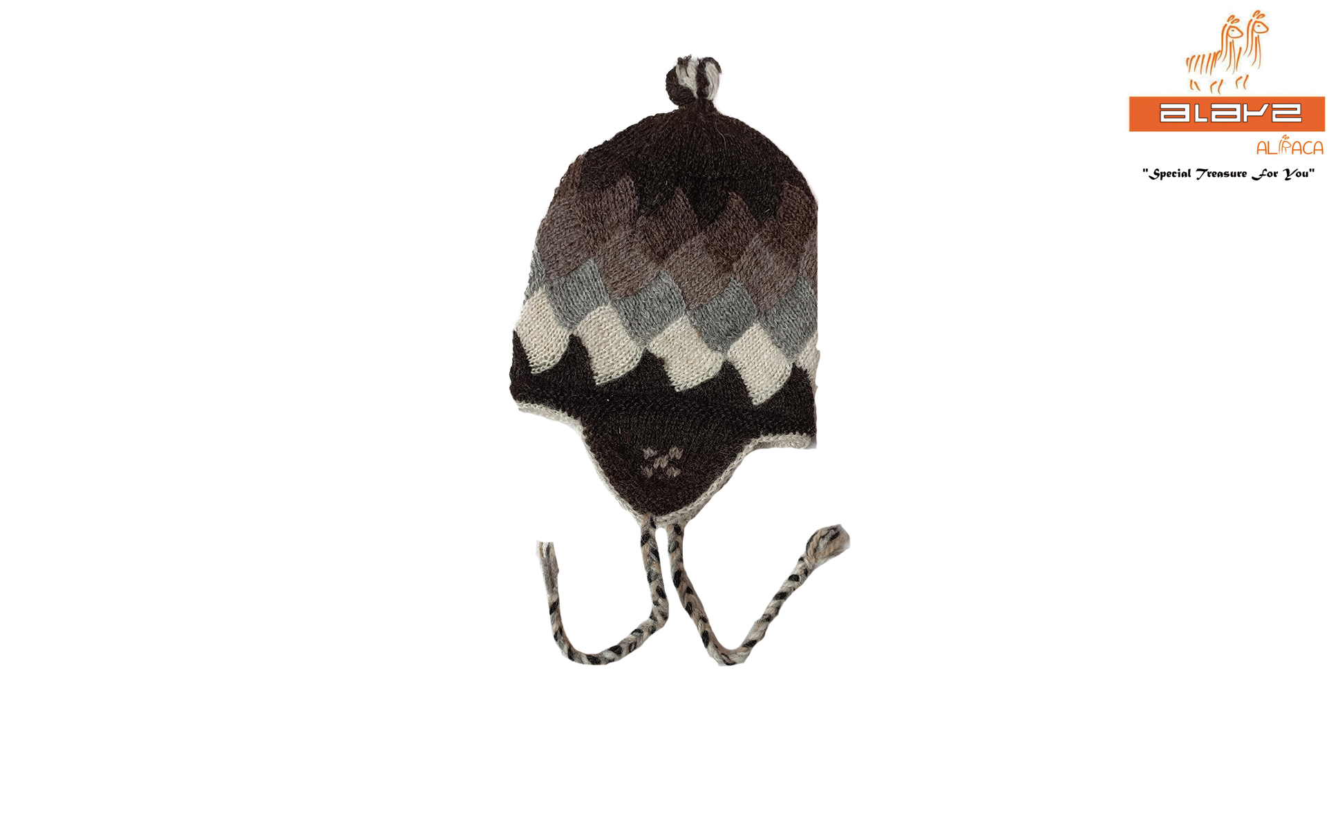 CHULLU TEJIDA A MANO EN ALPACA RUSTICO