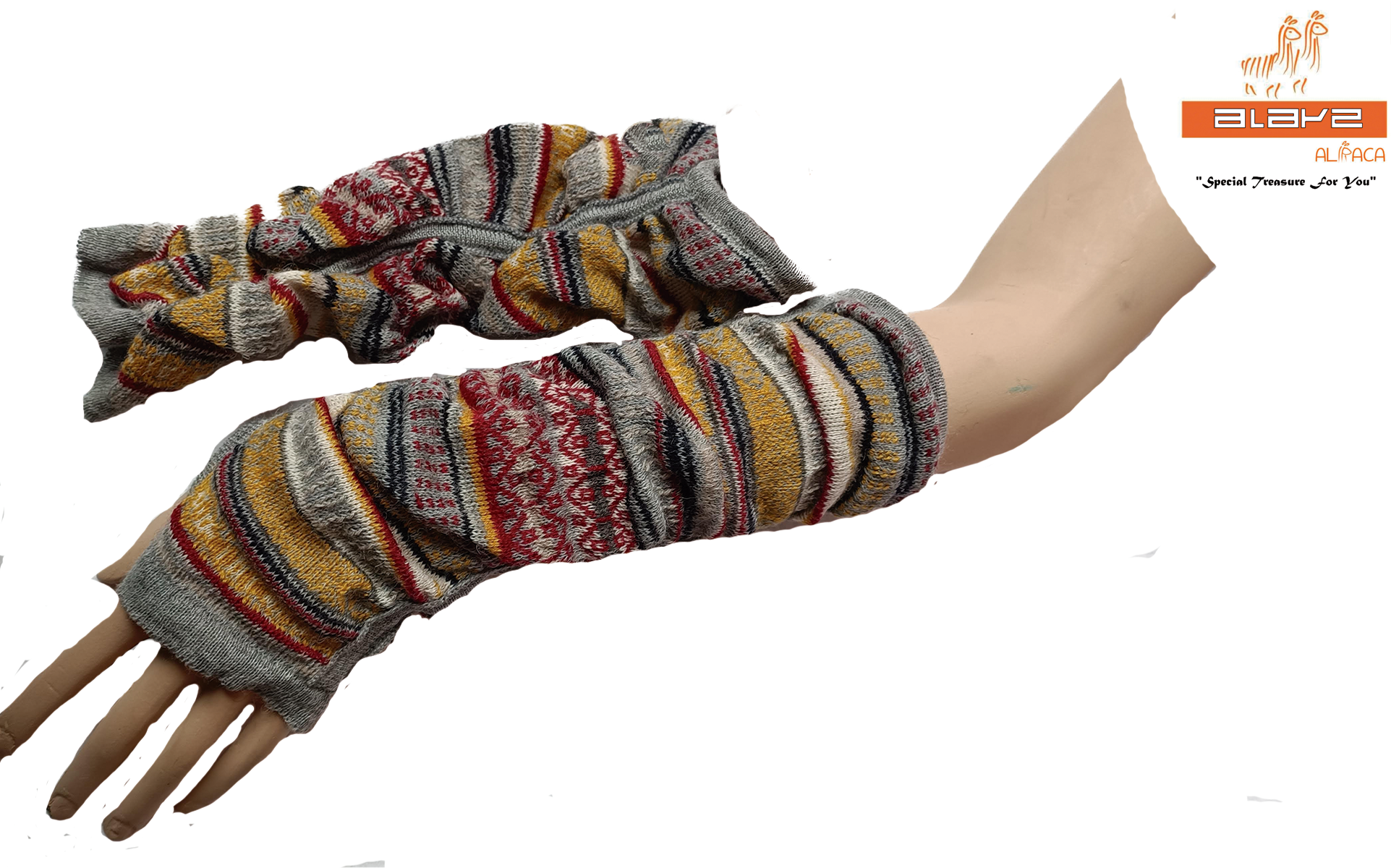 MITON LARGO EN 100% BABY ALPACA